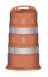 CORTINA 03-780-6EG TRAFFIC BARREL WHITE/ORANGE HDPE