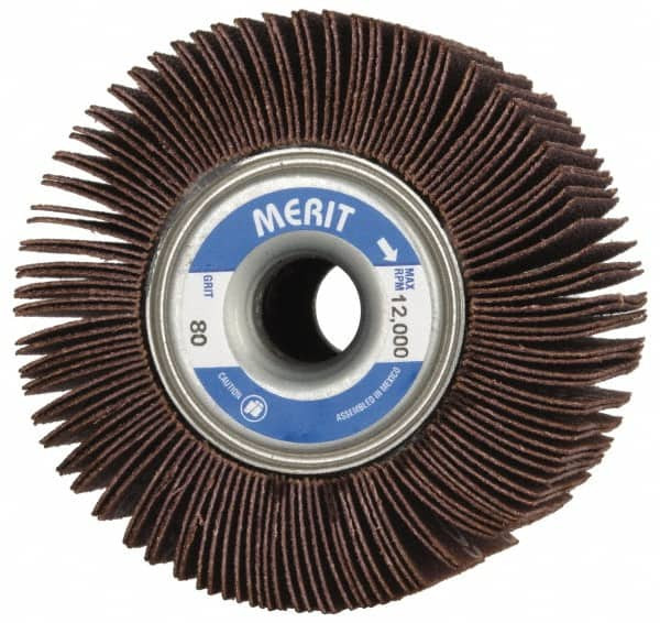 MERIT ABRASIVES 08834122025 3-1/2 X 2" 80 GRIT CERAMIC UNMOUNTED FLA