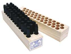 YOUNG BROS. STAMP WORKS, INC. 09364 LETTER AND NUMBER SET 1/2 IN H STEEL