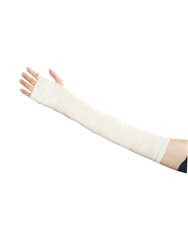 HOT NOT 100   BUY 25'S HR SLEEVE W/THUMBHOLE UNIV 18 IN L WHITE