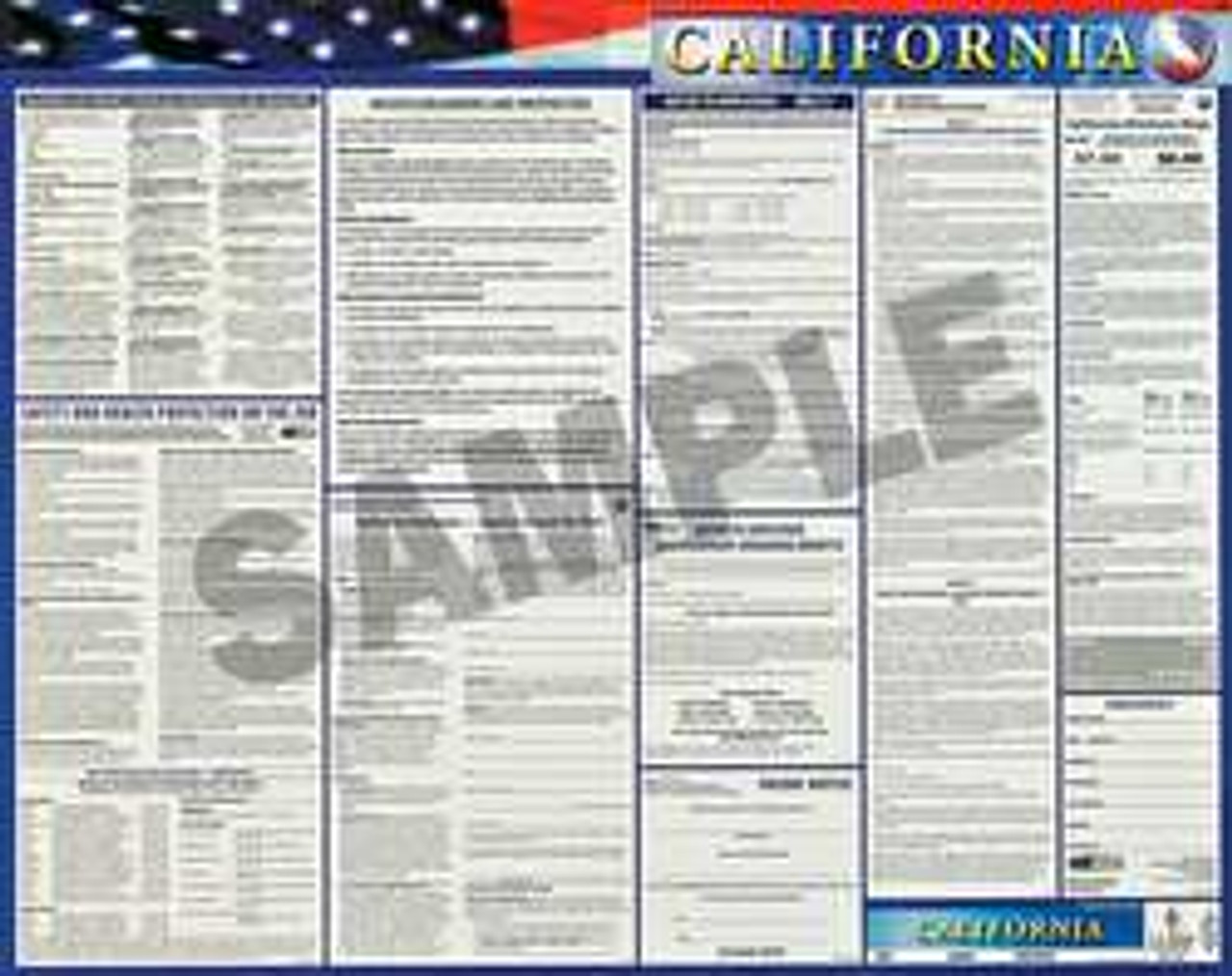 JJ KELLER 100-CA LABOR LAW POSTER STATE LABOR LAW CA