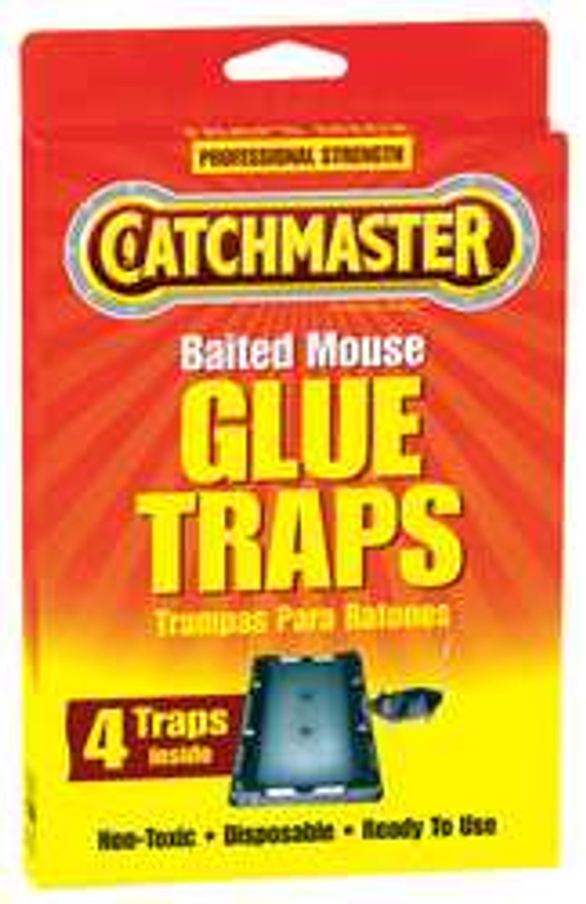CATCHMASTER 104 GLUE TRAP 5-1/4 IN L 6 IN W PK 4