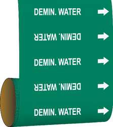 BRADY SPC ABSORBENTS 108881 PIPE MARKER 30 FT H X 12IN. W VINYL