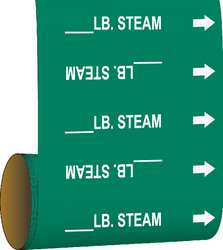 BRADY SPC ABSORBENTS 109927 PIPE MARKER 30 FT H X 12IN. W VINYL