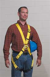 DBI/SALA 1101462 FULL BODY HARNESS L 420 LB. YELLOW