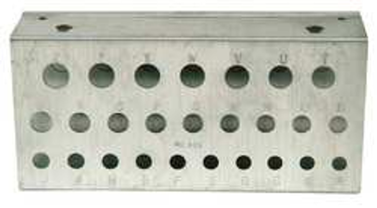 HUOT 11850 LETTER A TO Z DRILL BIT BLOCK