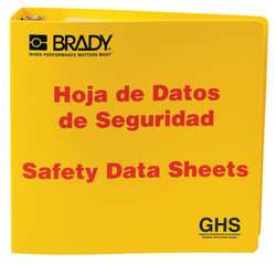 BRADY SPC ABSORBENTS 121186 BINDER,RIGHT TO KNOW SAFETY DATA SHEET