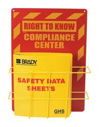 BRADY SPC ABSORBENTS 121370 INFORMATION CENTER,RIGHT TO KNOW SDS