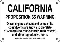 BRADY SPC ABSORBENTS 125607 CHEMICAL SIGN ALUM 7 X 10 IN BLACK/WHITE