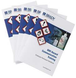 BRADY SPC ABSORBENTS 132429 TRAINING HANDBOOKS GHS ENGLISH PK 5