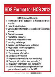 BRADY SPC ABSORBENTS 133172 SDS SIGN 14IN. H X 10IN. W POLYESTER