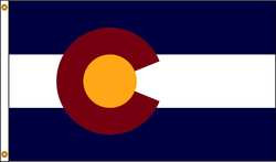 NYLGLO 140680 D3772 COLORADO FLAG 5X8 FT NYLON