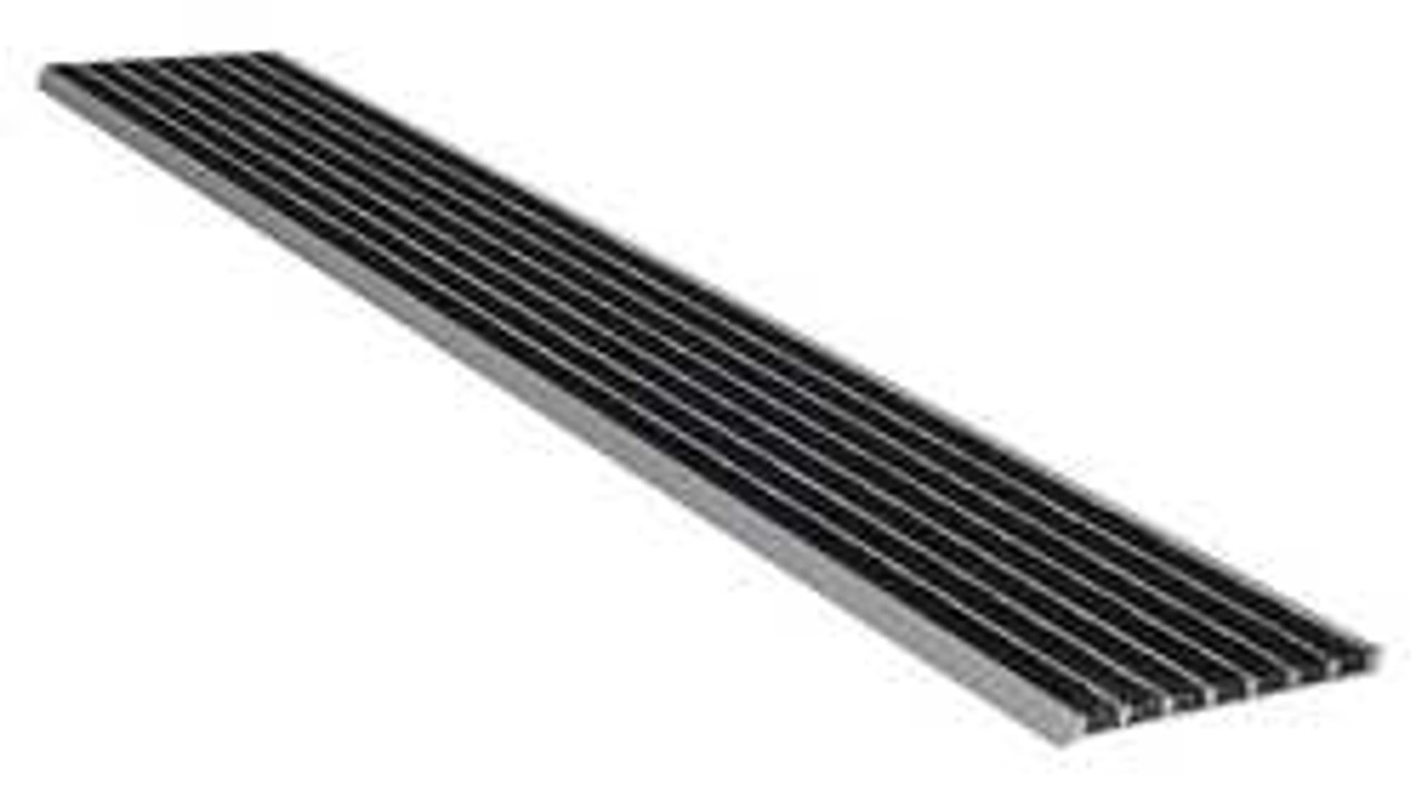 WOOSTER PRODUCTS 141BLA5 SAFETY STAIR NOSING BLACK EXTRUDED ALUM