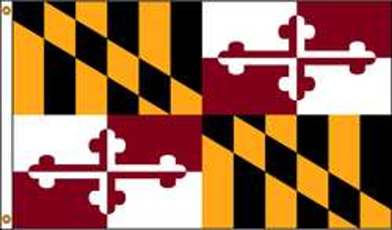 NYLGLO 142370 D3771 MARYLAND FLAG 4X6 FT NYLON