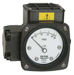 MIDWEST INSTRUMENT 142-AA-00-O(AA)-5P PRESSURE GAUGE 0 TO 5 PSI