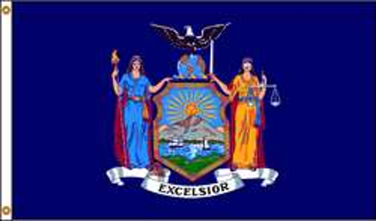 NYLGLO 143880 D3772 NEW YORK FLAG 5X8 FT NYLON
