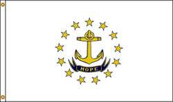 NYLGLO 144780 D3772 RHODE ISLAND FLAG 5X8 FT NYLON