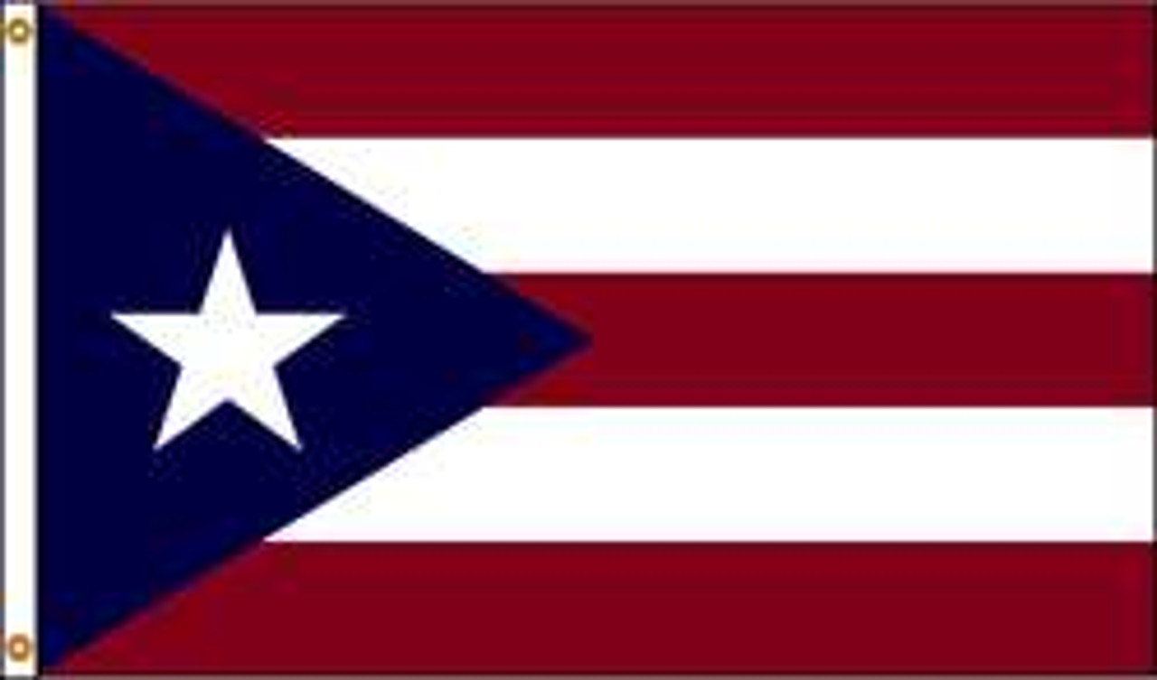 NYLGLO 146760 PUERTO RICO FLAG 3X5 FT NYLON