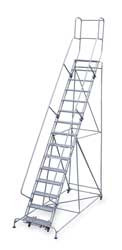 COTTERMAN 1715R2642A3E12B4W4C1P3 ROLLING LADDER HNDRL PLTFM 150 IN H