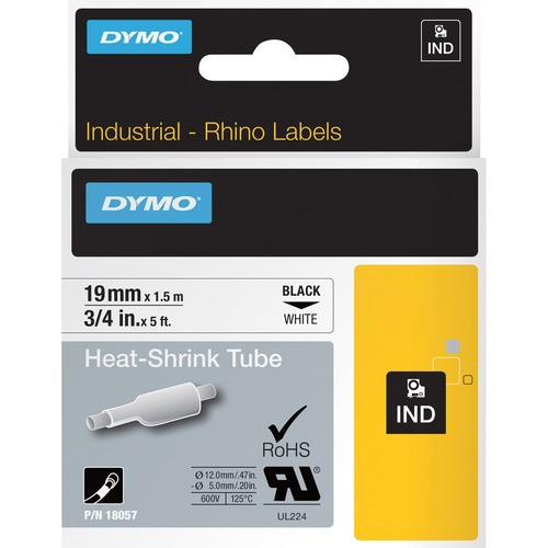 DYMO 18057 LABEL,DYMO RHINO,WHITE 3/4 X 5'"