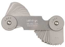 MITUTOYO 186-102 32 PIECE, 17/64 TO 1/2 INCH RADIUS, RADI
