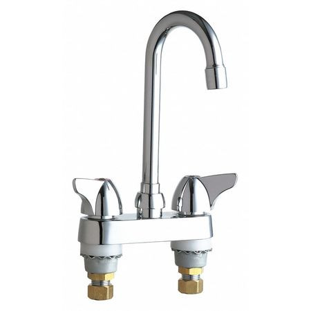 CHICAGO FAUCETS 1895-ABCP GOOSENECK FAUCET LEVER RIGID/SWING NONE