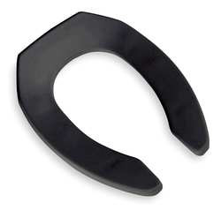 BEMIS MFG 1955CT-047 TOILET SEAT ELONG PLASTIC BLCK