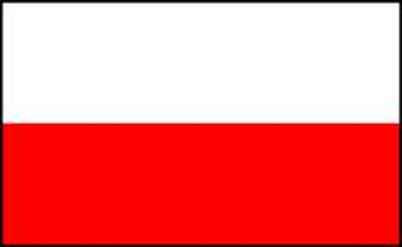 NYLGLO 196825 POLAND FLAG 3X5 FT NYLON
