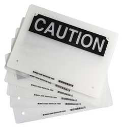 BRADY SPC ABSORBENTS 23360 LAMINATING POUCHES 11INLX8INW POLY PK 10