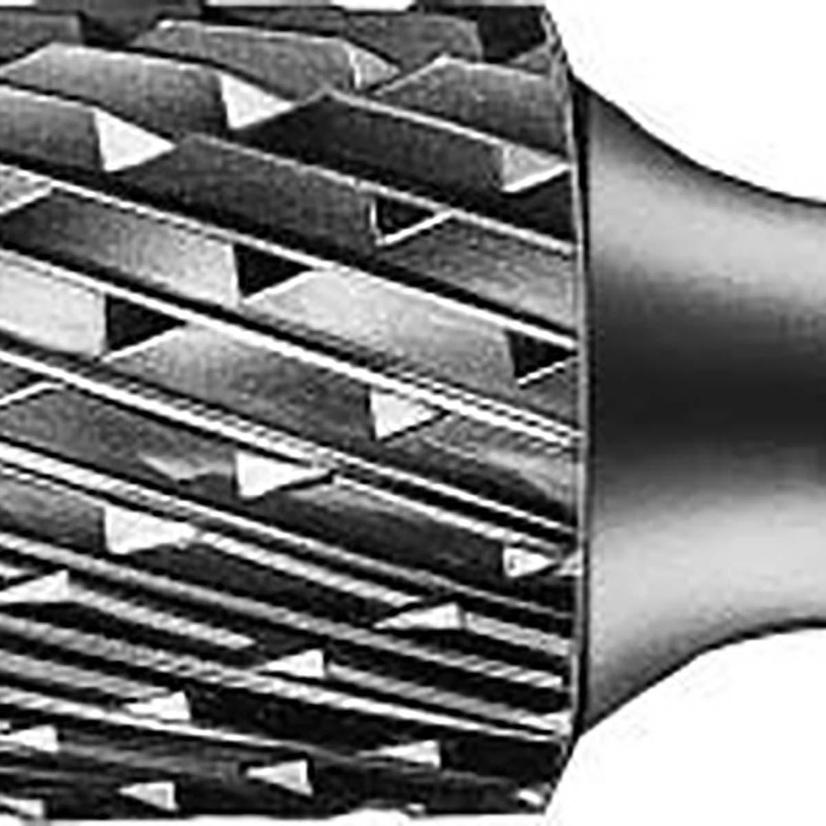 PFERD 24512 CARBIDE BUR CYLIND RAD END DBL ADC 1X1X1