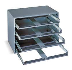 DURHAM MFG CO 303-95 4 DRAWER, SMALL PARTS SLIDE RACK CABINET