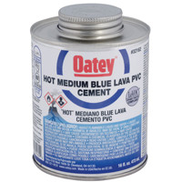 OATEY 32162 LAVA PVC CEMENT, BLUE, 16-OZ.