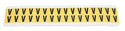 BRADY SPC ABSORBENTS 3420-V D4797 LETTER IDENTIFICATION CARD V PK 32