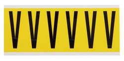 BRADY SPC ABSORBENTS 3450-V LETTER LABEL V 1-1/2 IN W X 3-1/2 IN H