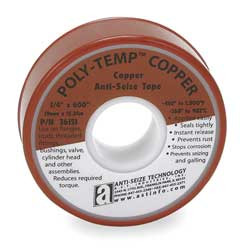 ANTI-SEIZE 36136 ANTISEIZE TAPE 1/2 IN W 600 IN L