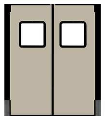 CHASE 3696R25BEI H1825 SWINGING DOOR 8 X 3FT BEIGE POLYET
