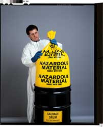 KANDU INDUSTRIES, INC. 3WNA3 HAZARDOUS MATERIAL BAG 18 IN.L PK24