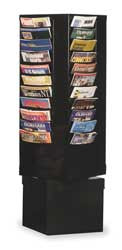 DURHAM MFG CO 410-08 MAGAZINE DISPLAY,44 COMPARTMENTS,BLK