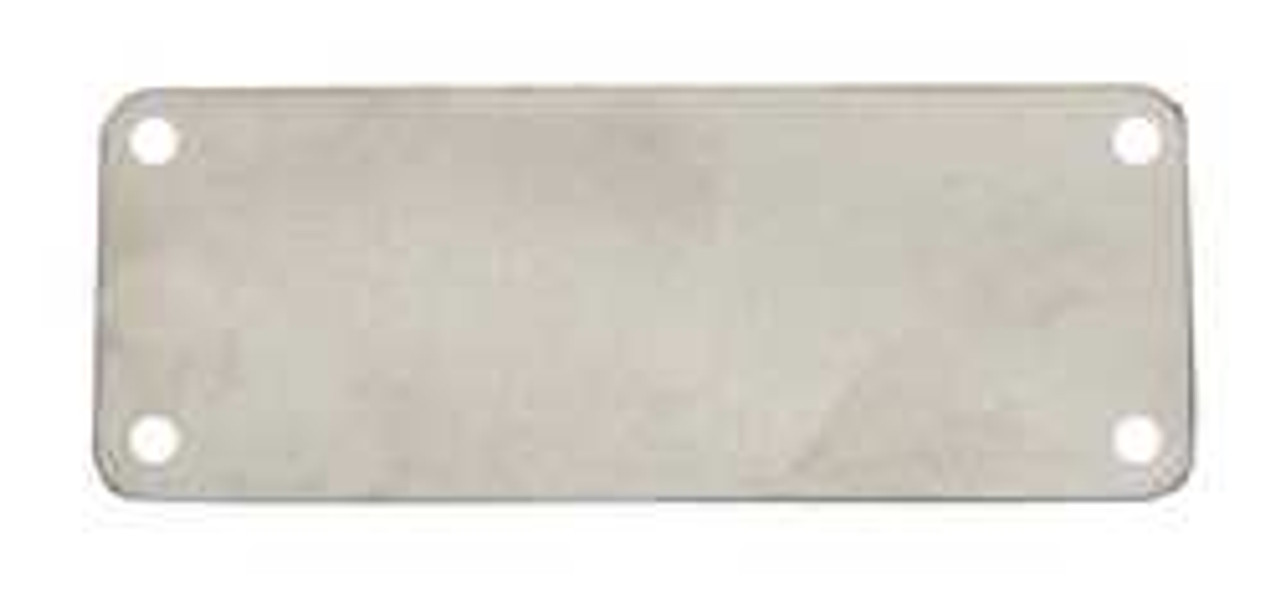 C.H. HANSON 43076 BLANK TAG,SS,1 1/2IN H,3IN W,SILVER,PK10