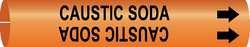BRADY SPC ABSORBENTS 4308-A PIPE MARKER CAUSTIC SODA