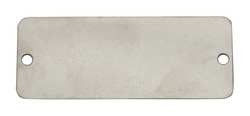 C.H. HANSON 43113 BLANK TAG,SS,1IN H,2IN W,SILVER,PK10