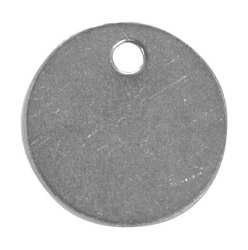 C.H. HANSON 43123 BLANK TAG,SS,1 1/4IN H,1 1/4IN W,PK25