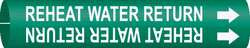 BRADY SPC ABSORBENTS 4360-A PIPE MARKER REHEAT WATER SUPPLY