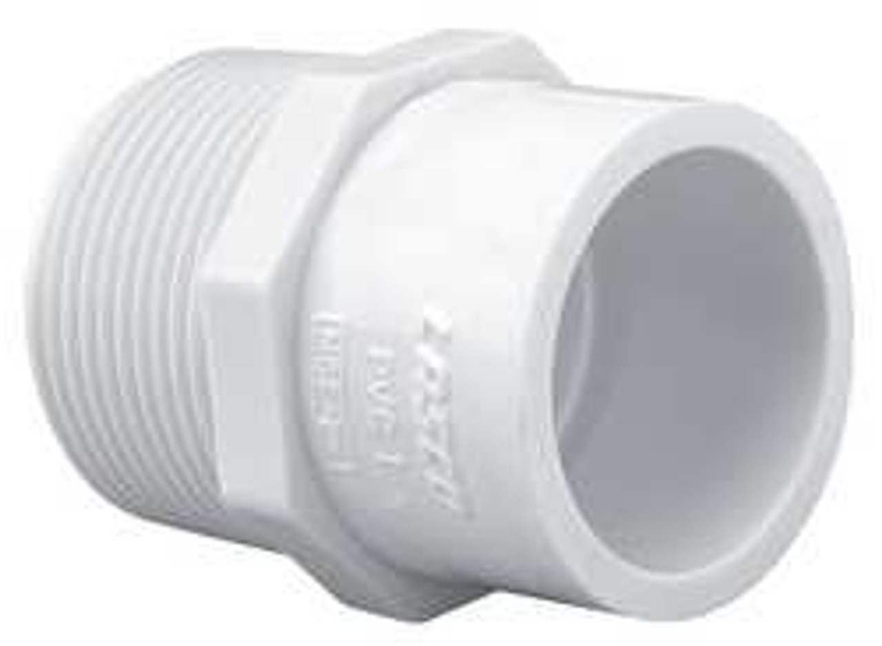 LASCO 436213 MALE ADAPTER 1-1/2 X 2 IN MPT X SLIP
