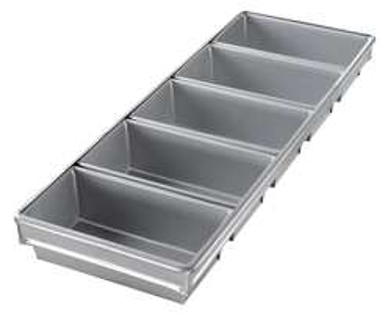 CHICAGO METALLIC 44255 BREAD PAN 5-STRAP 8-1/2X4-1/2