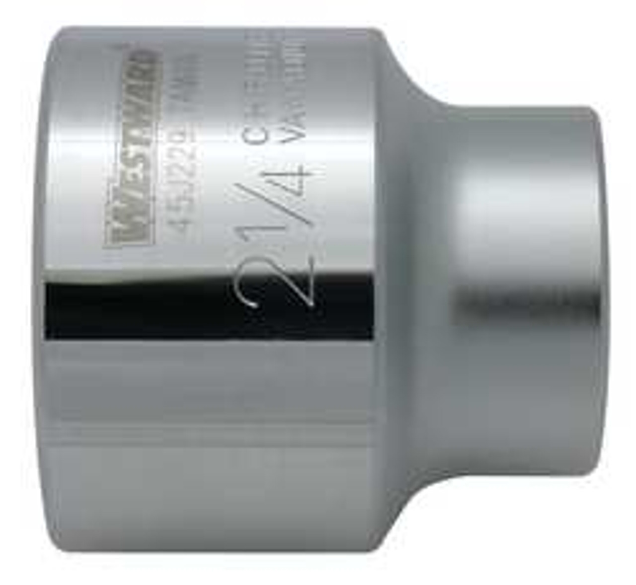 WESTWARD 45J229 SOCKET 1 IN DR 2-1/4 IN 12 PT STD