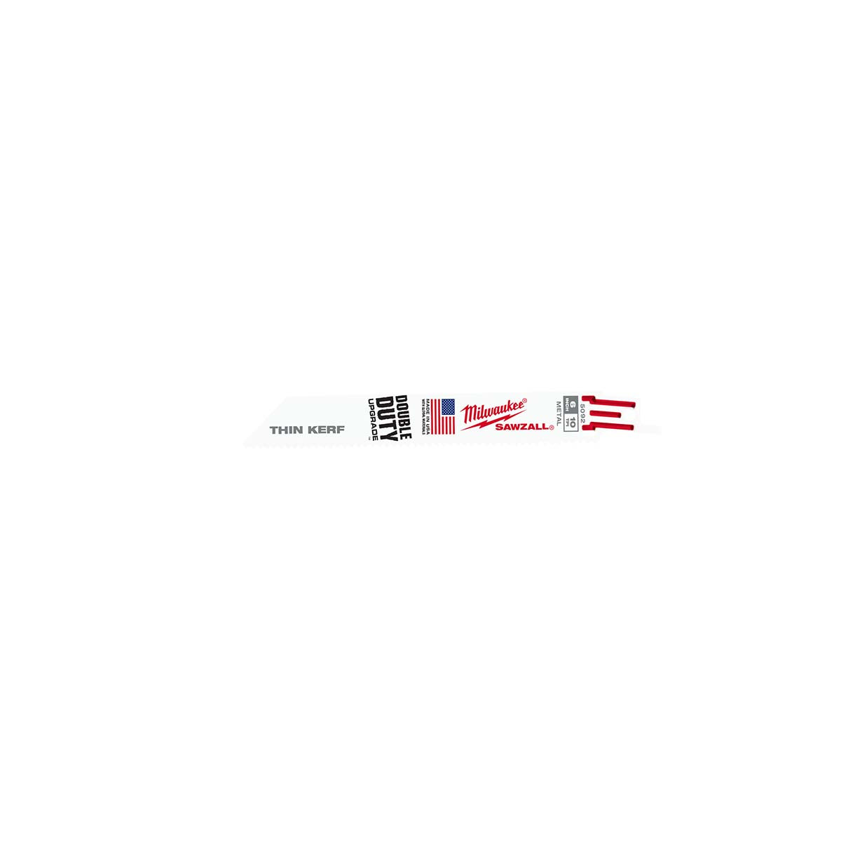 MILWAUKEE ELECTRIC TOOLS 48-00-5092 6" 10 TPI   SAWZALL® BLADES (5 PK)