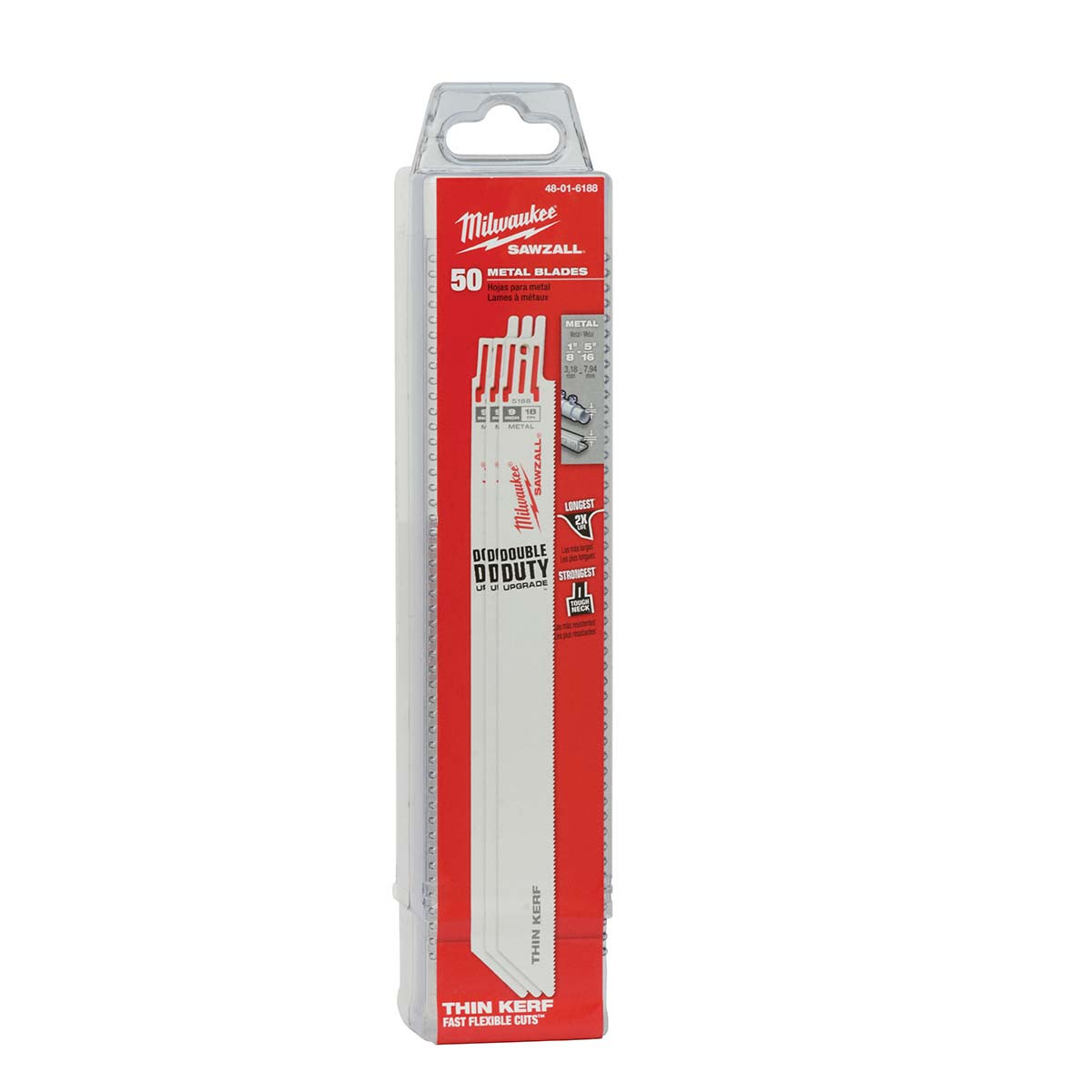MILWAUKEE ELECTRIC TOOLS 48-01-6188 9" 18 TPI   SAWZALL® BLADES (50 PK)