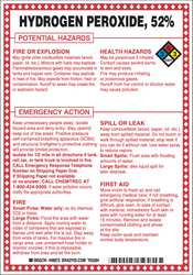 BRADY SPC ABSORBENTS 48873 CHEM SGN 10 X 7IN BLK/RD/BLE/YLLW ON WHT