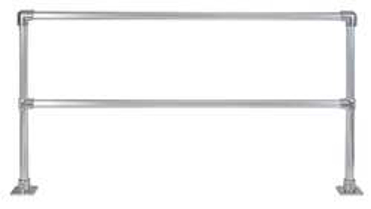 HOLLAENDER 50240 8' LONG X 42" HIGH, ALUMINUM STRAIGHT RA